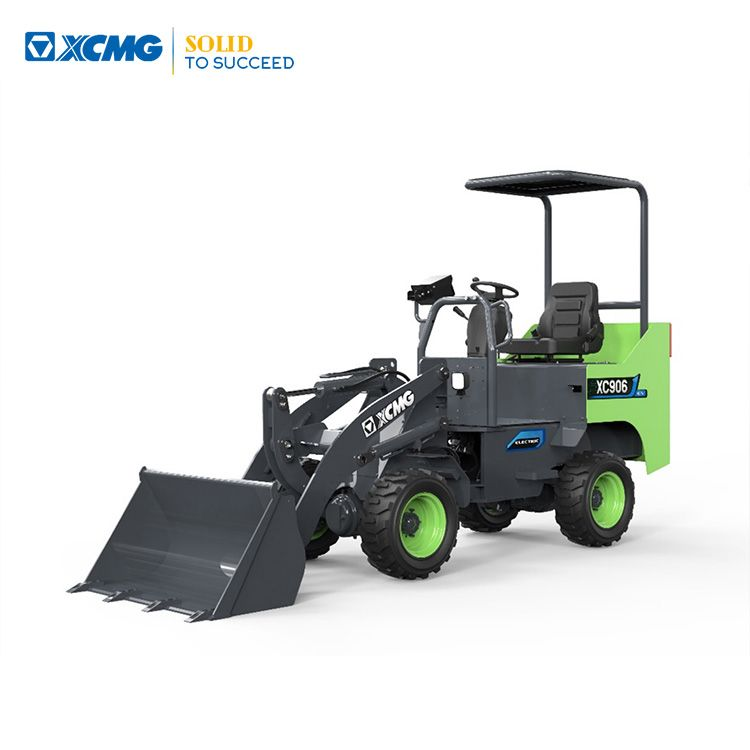 XCMG Official 500 kg Earthmoving Machinery Mini Front End Loader XC906EV Price for Sale